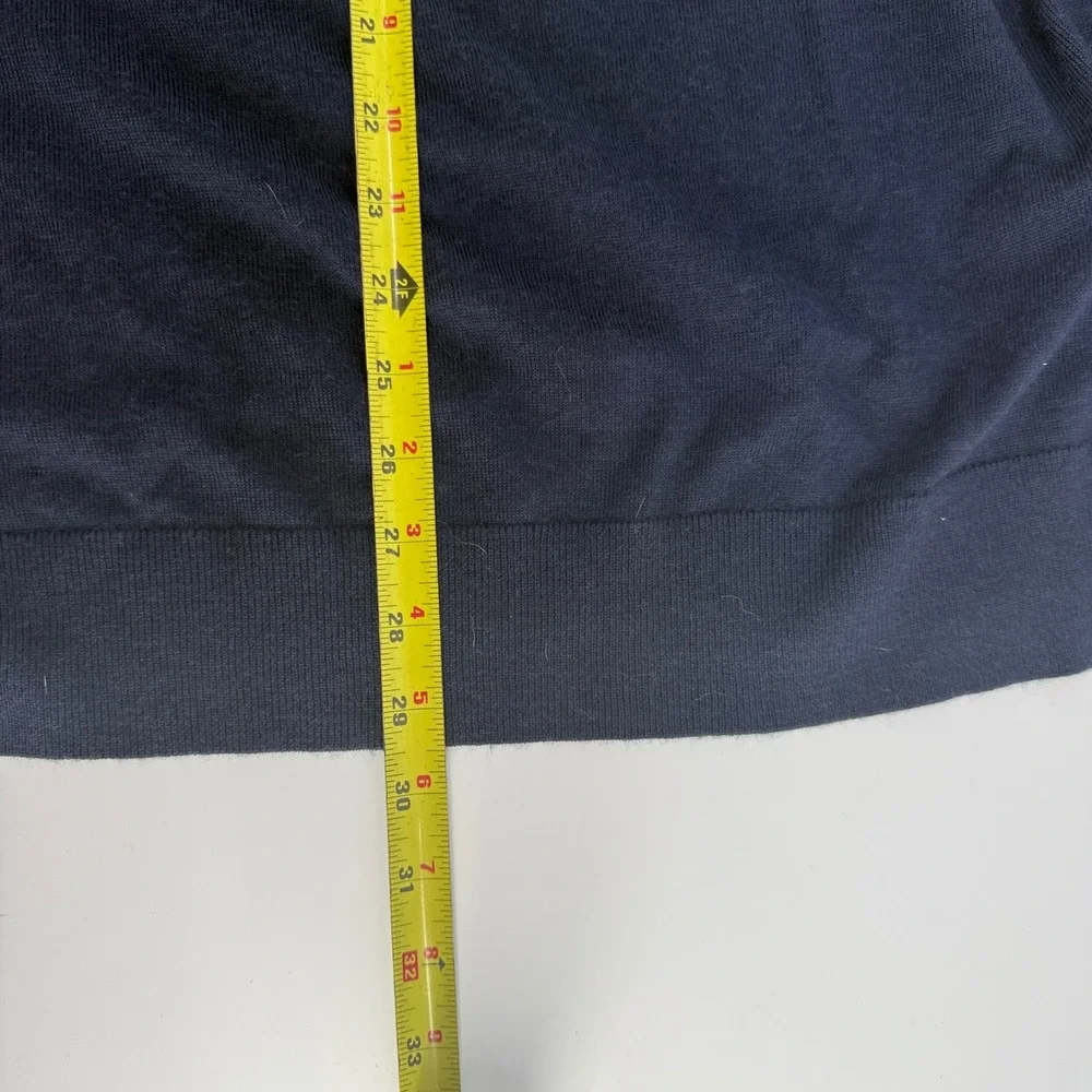 Banana Republic Mens XL Merino Wool‎ Crew Neck Sweater Navy Blue NWT Fine Knit